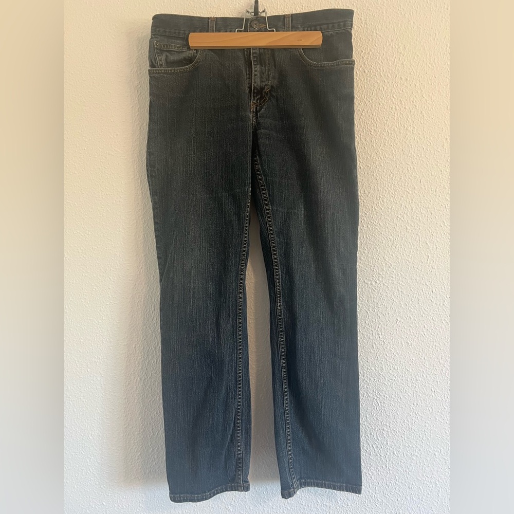 Axist Men's Dark Blue Straight-Leg Jeans